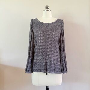 Nation LTD / Puff Sleeve Print Top